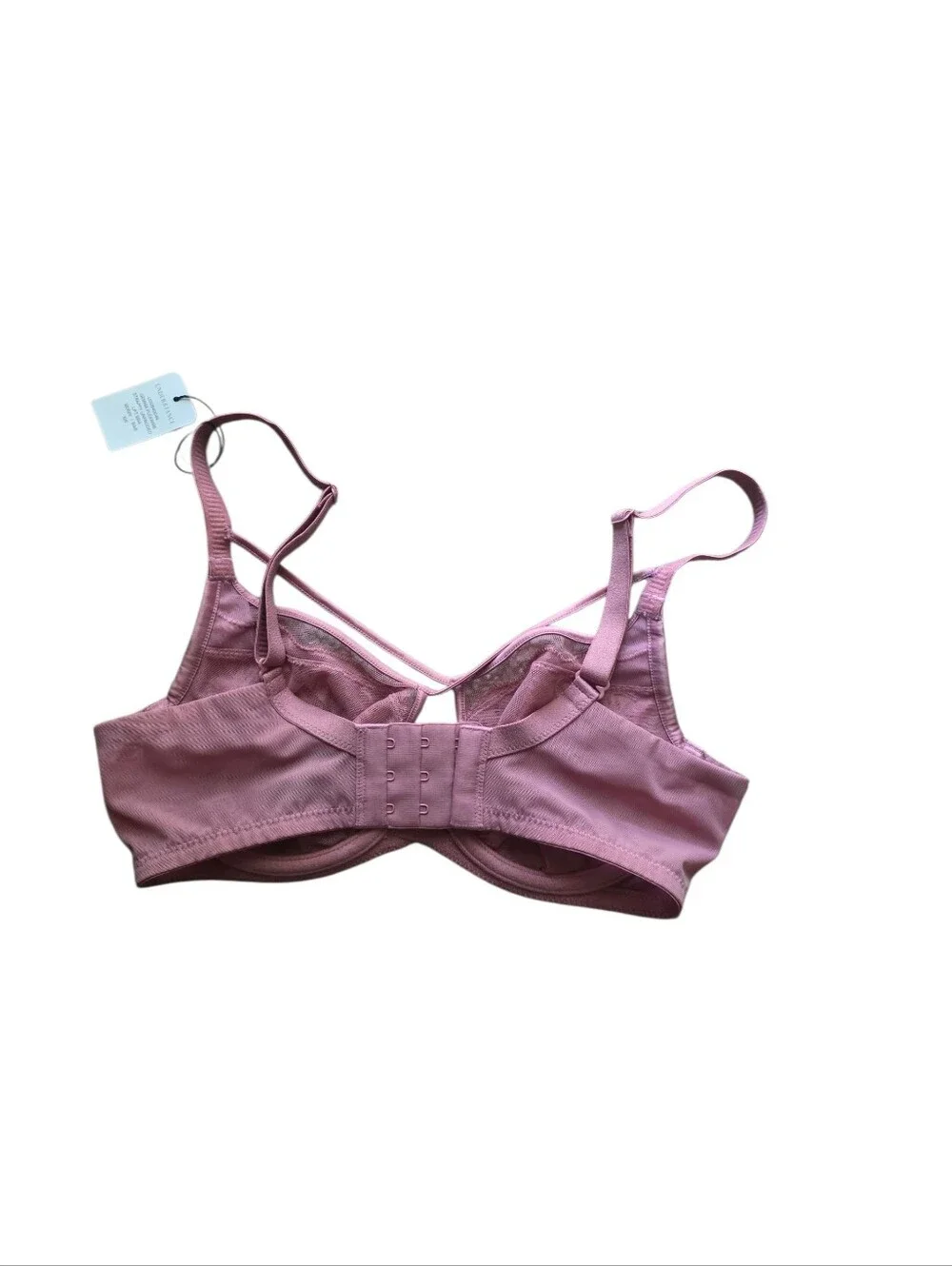 understance gemma flexwire strappy unpadded lift bra size 28D nwt